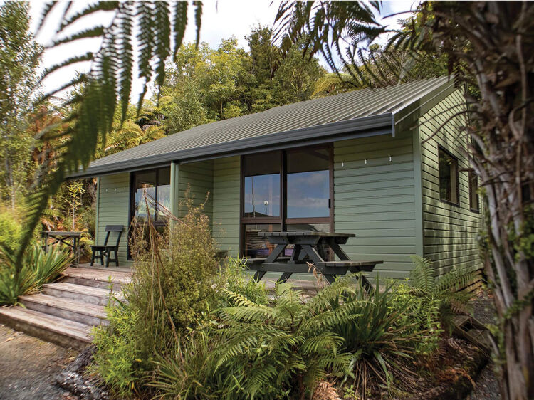 One of the Pirongia Forest Park Lodge Units