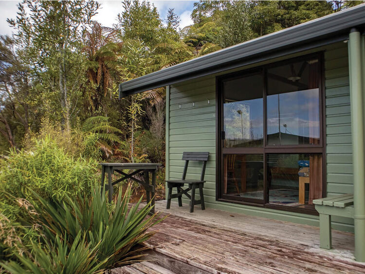 One of the Pirongia Forest Park Lodge Units
