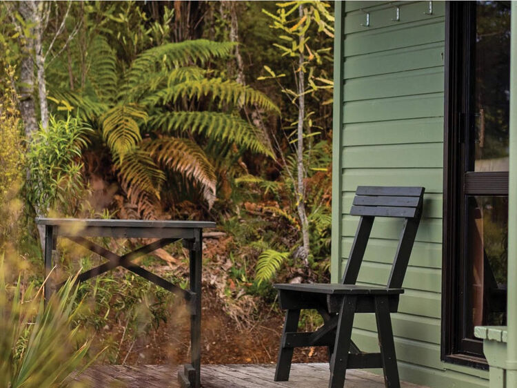 One of the Pirongia Forest Park Lodge Units