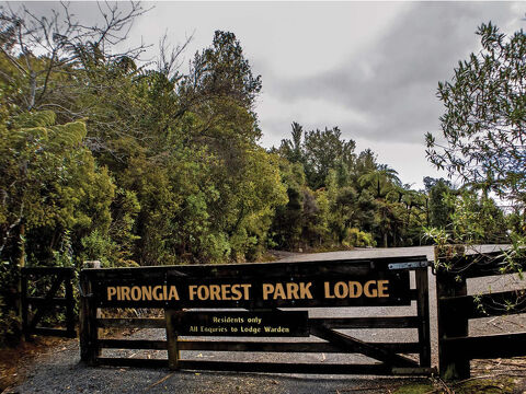 Pirongia Forest Park Lodge Gate