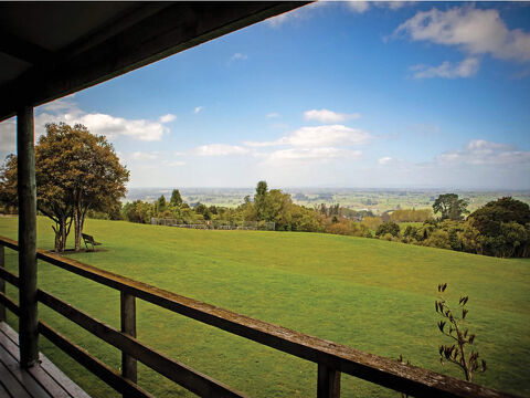 Views from Pirongia Forest Park Lodge